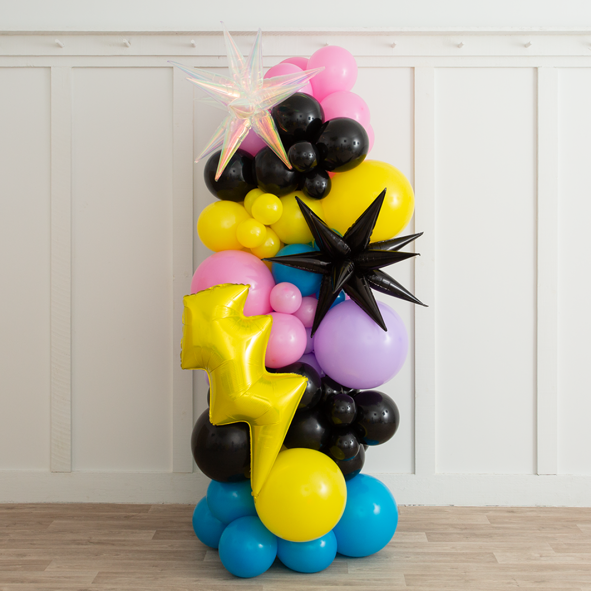 Girl Power Balloon Pillar – 2m Freestanding Balloon Display in Dubai