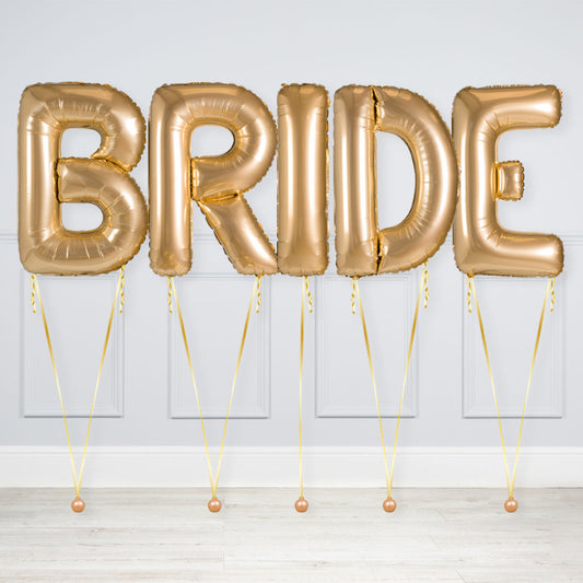 Helium-Filled BRIDE Word Balloon Package – Dubai Same-Day Delivery