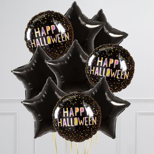 Halloween Night Star Foil Balloons – Helium Bunch Delivery in Dubai