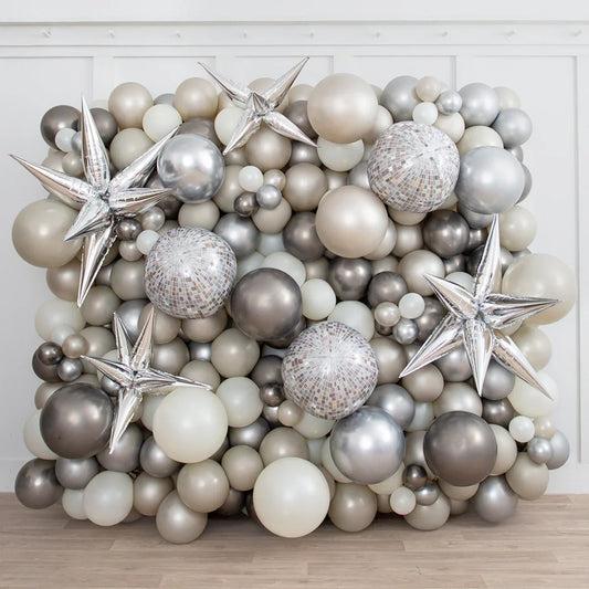 Ice Disco Ready-Made Balloon Wall – Stunning 2m x 2m Freestanding Balloon Backdrop in Dubai