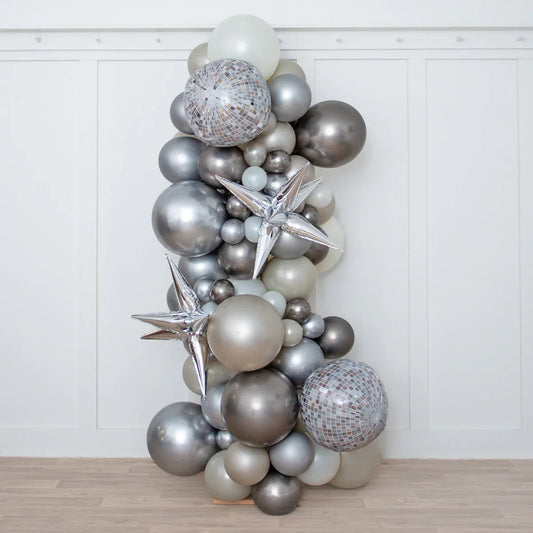 Ice Disco Ready-Made Inflated Balloon Pillar – Elegant 2m Freestanding Party Display in Dubai