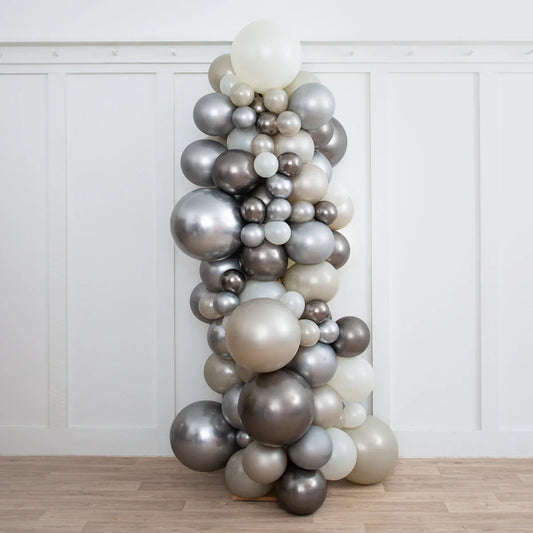 Ice Disco Ready-Made Inflated Balloon Pillar – Elegant 2m Freestanding Party Display in Dubai