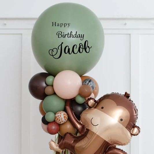 2.5m Personalized Jungle Balloon Party Pillar in Dubai
