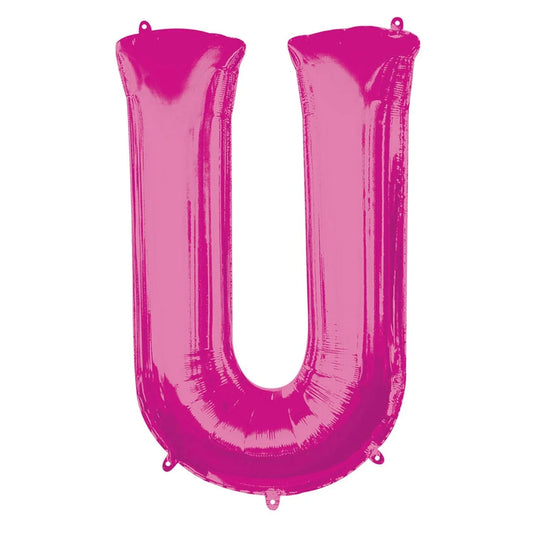 34 Inch Letter "U" Inflated Foil Balloons in Dubai
