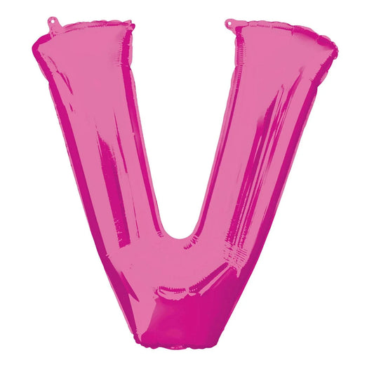 34 Inch Letter "V" Inflated Foil Balloons in Dubai