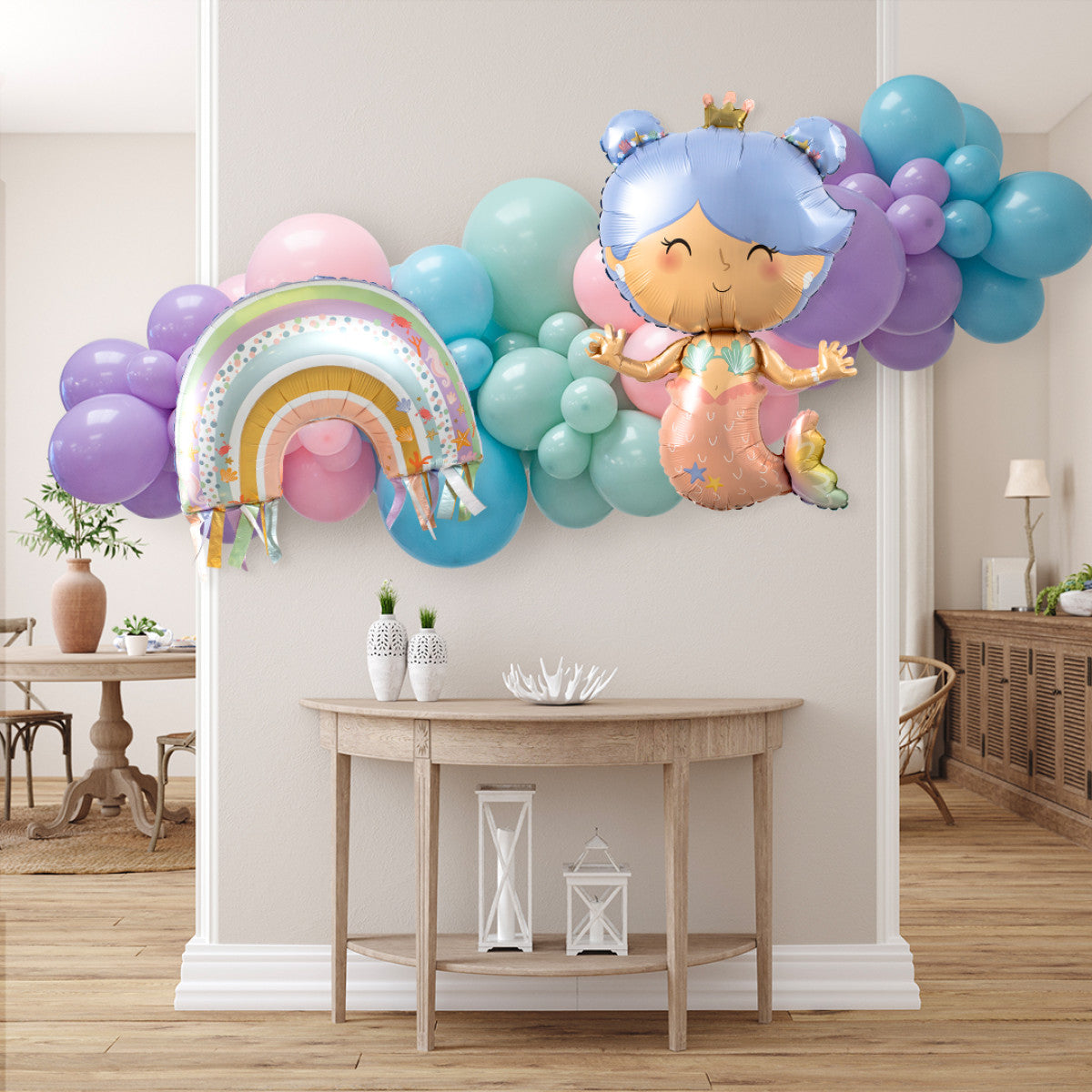 Take Your Mermaid Party to the Next Level with Our Stunning Balloon Garland