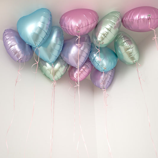 Mermaid Themed 18" Heart Balloons – The Perfect Decoration for Your Underwater Celebration!