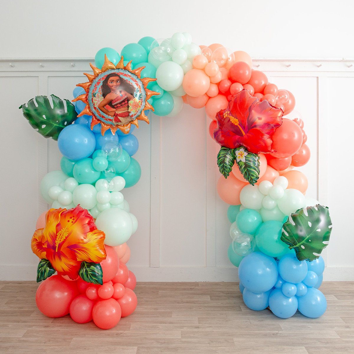 Moana Themed Balloon Arch – Tropical Party Decor in Dubai