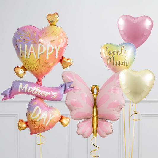 Happy Mother's Day Sunset Heart Balloon Package