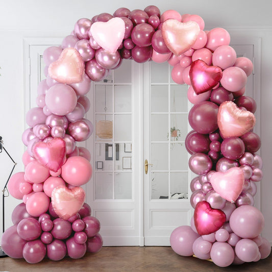 Mulberry Chrome Balloon Arch – Luxury Party Decor in Dubai