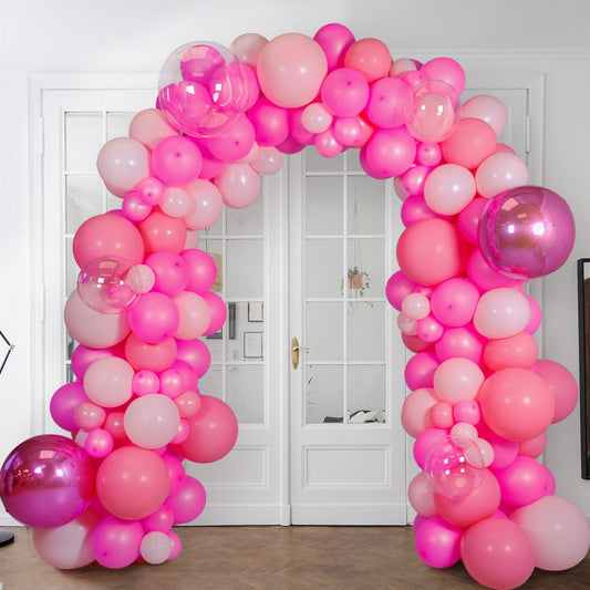 Neon Pink Balloon Arch in Dubai