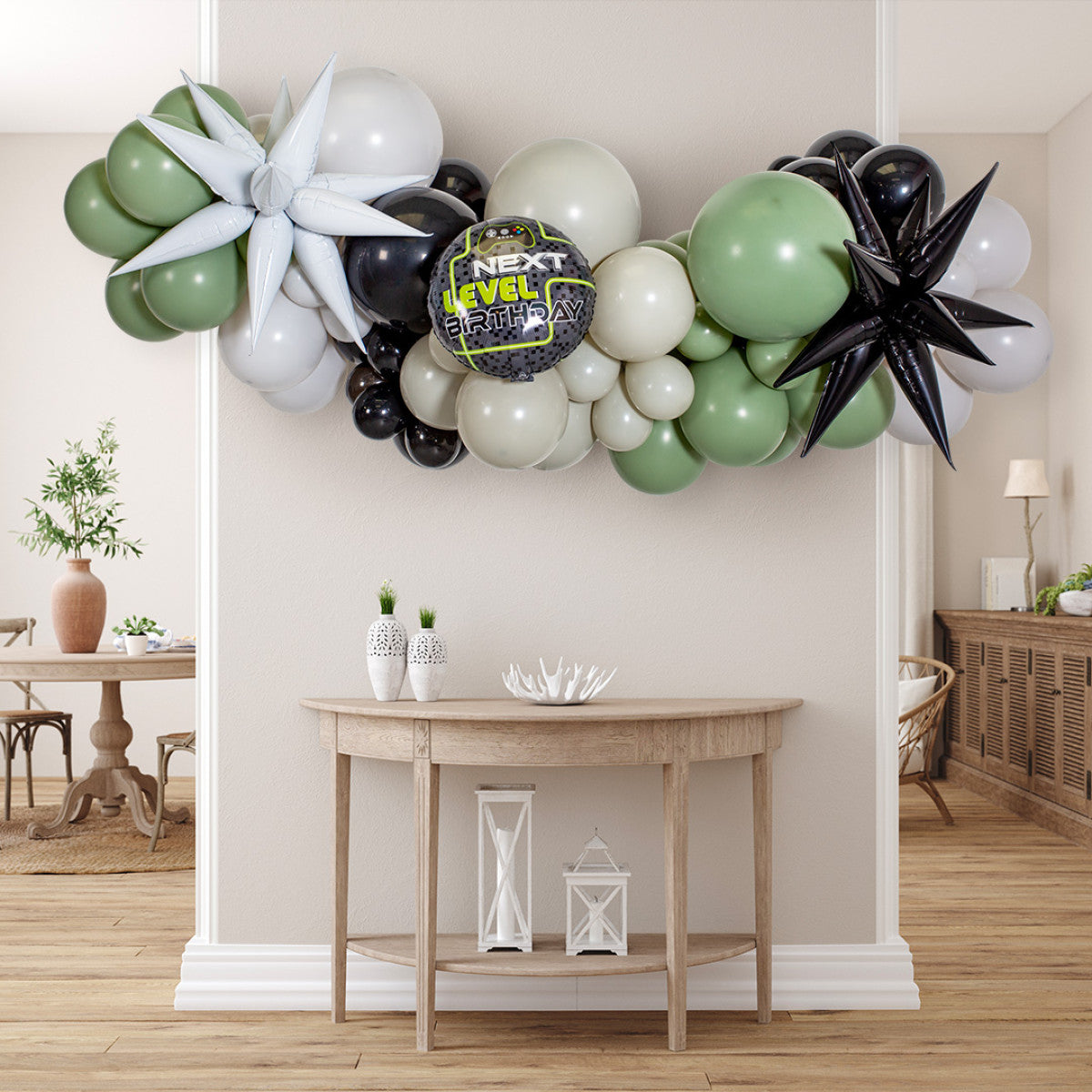 2m Party League Balloon Garland – Gaming, Football, Army Theme Decor