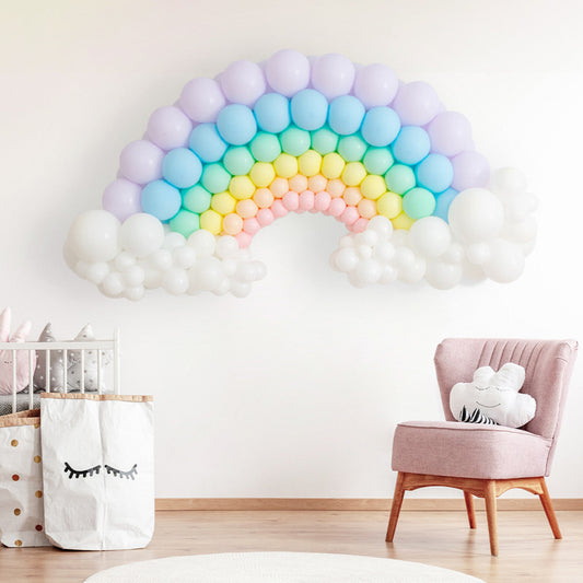 Inflated Pastel Balloon Rainbow