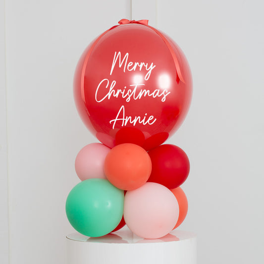 Personalised Christmas Candy Cane Balloon Stack – Festive Fun in Dubai!