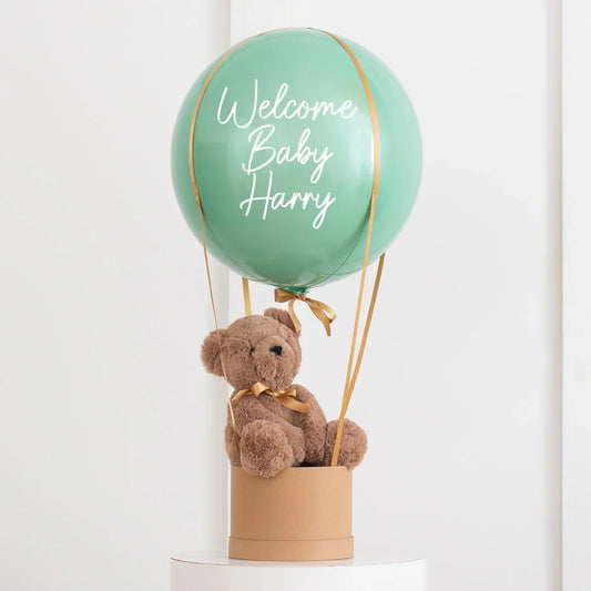 Personalised Eucalyptus Green Orb Hot Air Balloon – Dubai UAE