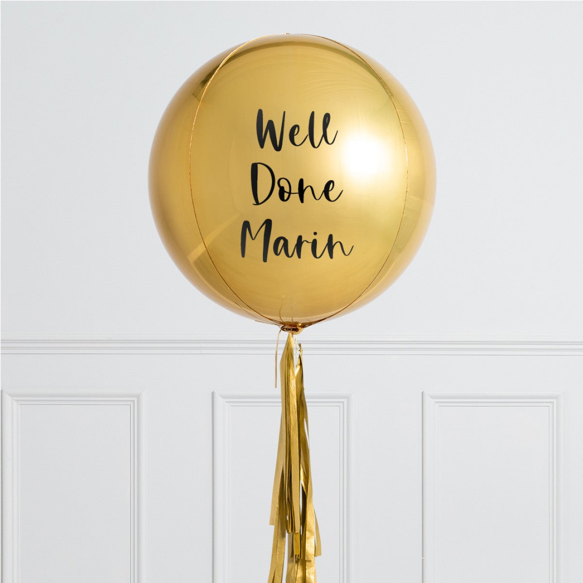 Gold Personalised Balloon – Luxury Balloon Gift in Dubai