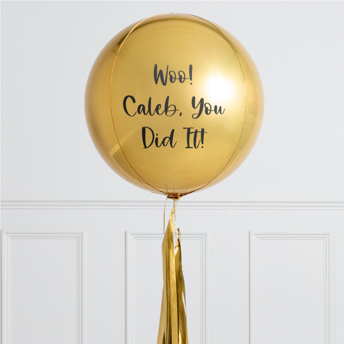 Gold Personalised Balloon – Luxury Balloon Gift in Dubai