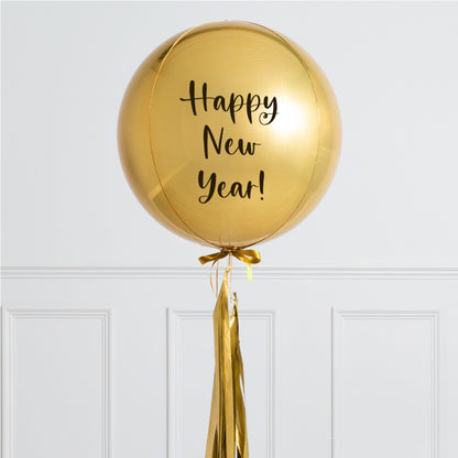 Gold Personalised Balloon – Luxury Balloon Gift in Dubai