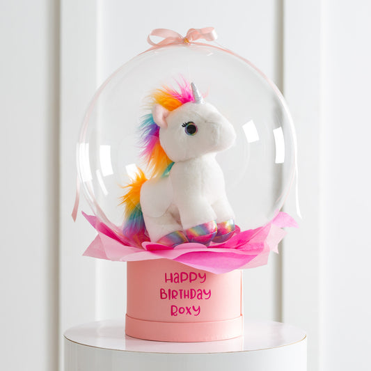 Twinkly Unicorn Cuddle in a Bubble – Magical Gift in Dubai