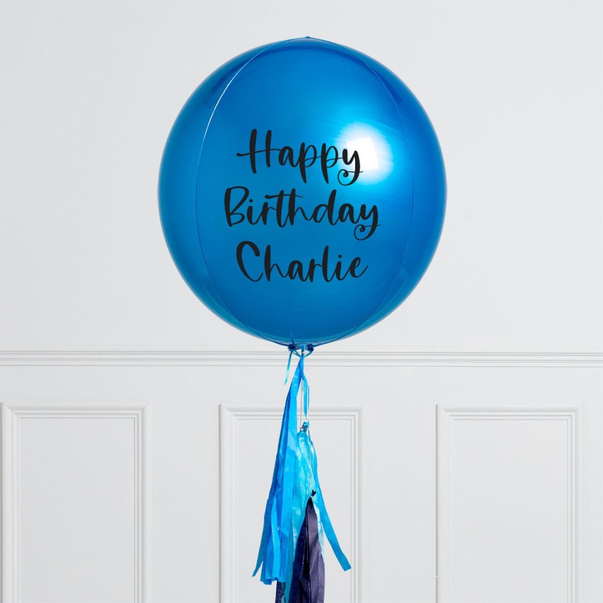 Sapphire Blue Personalised Balloon – Dubai Delivery