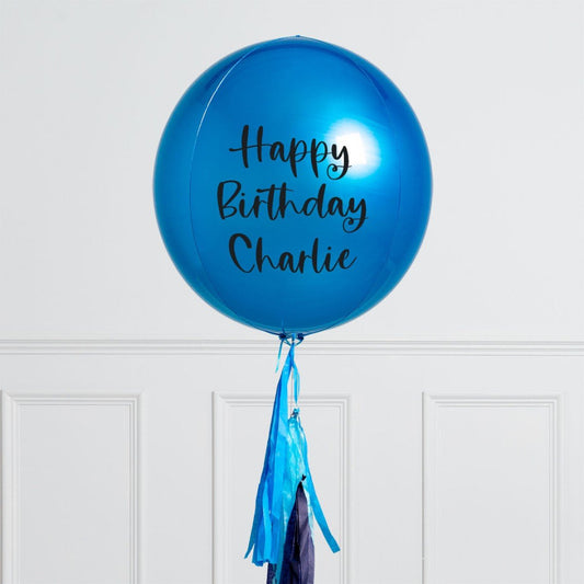 Sapphire Blue Personalised Balloon – Dubai Delivery