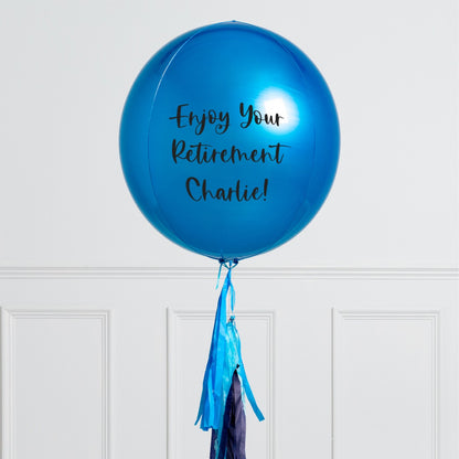 Sapphire Blue Personalised Balloon – Dubai Delivery