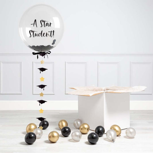 Graduation Confetti Personalized Balloon – Helium-Filled &amp; Delivered in Dubai