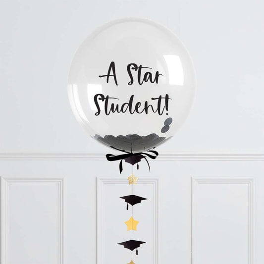 Graduation Confetti Personalized Balloon – Helium-Filled &amp; Delivered in Dubai