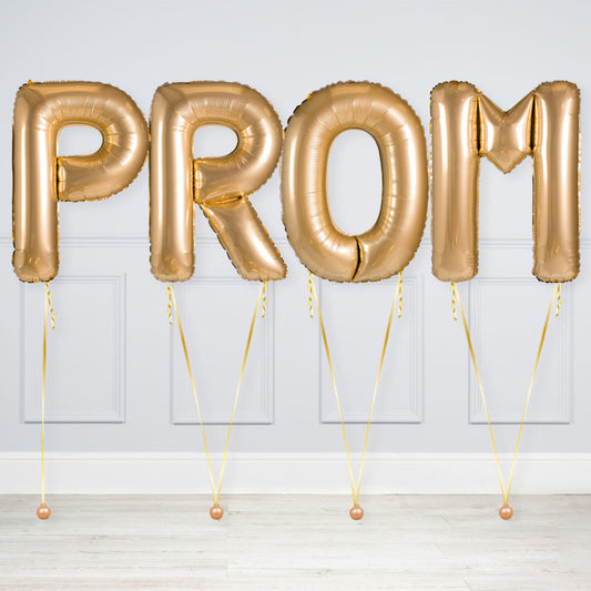 Helium-Filled PROM Letter Balloons – Perfect for Graduation & Prom Night in Dubai