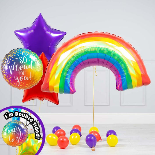 Proud of You Rainbow Balloon in a Box – Helium Balloon Delivery in Dubai