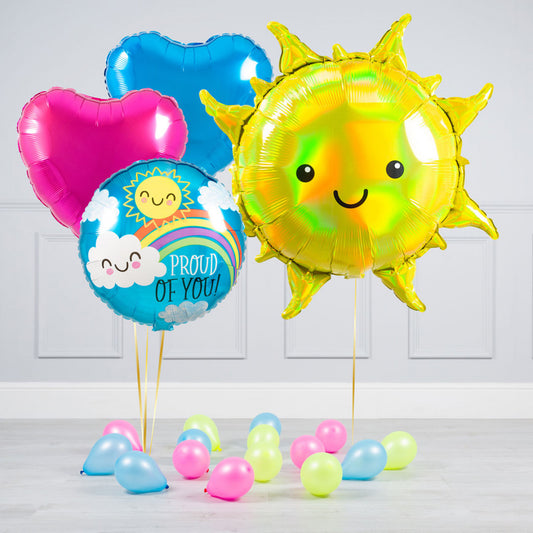 Proud of You Sunshine Balloon in a Box – Helium-Inflated Delivery in Dubai