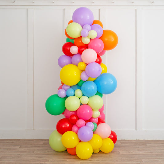 Make Your Celebration Shine with a 2m Rainbow Bright Balloon Pillar