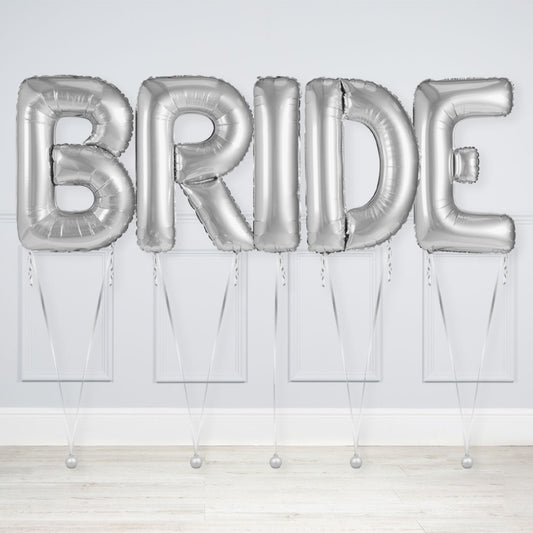 Helium-Filled 'BRIDE' Word Balloon Package – Same Day Delivery in Dubai