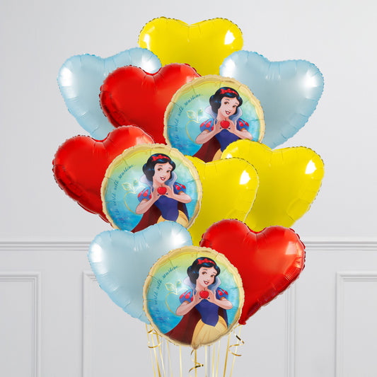 Custom Helium Snow White Heart Balloons in Dubai