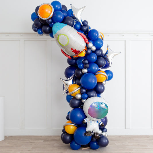 Space Party Asymmetric Balloon Arch