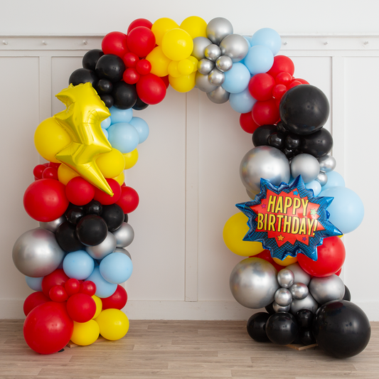 Superhero balloon Arch Dubai