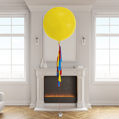 Superhero Helium Giant Balloon with Handmade Tassel Tail