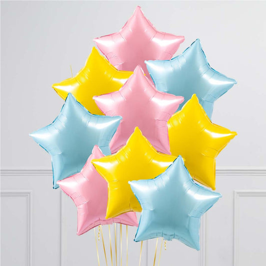 Sweet Pastel Rainbow Star Balloons – The Perfect Gift for Pastel-Themed Parties