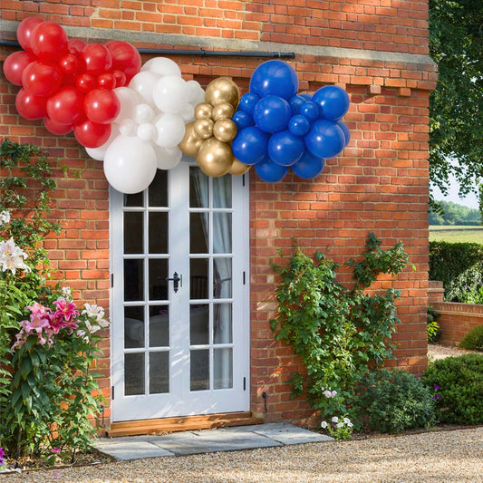 Make Your Coronation Celebration Unforgettable with Our 2m Union Jack Jubilee Balloon Garland