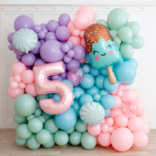 Too Sweet Ice Cream Balloon Wall – Perfect Party Backdrop in Dubai