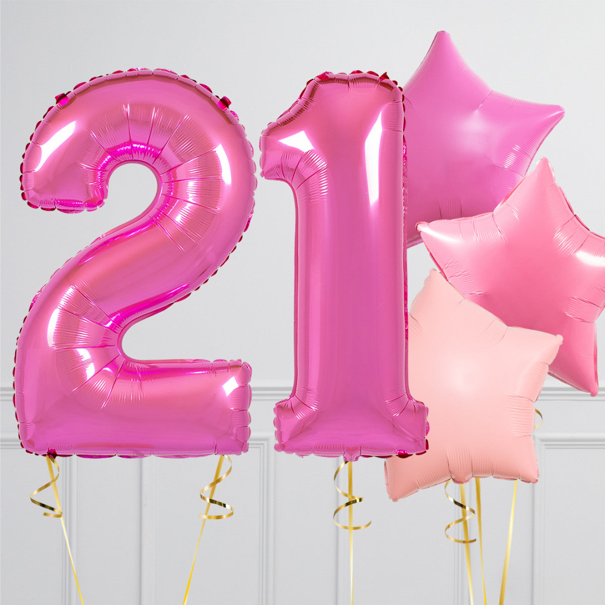 Fuchsia Birthday Number Balloon Packages – Helium-Inflated