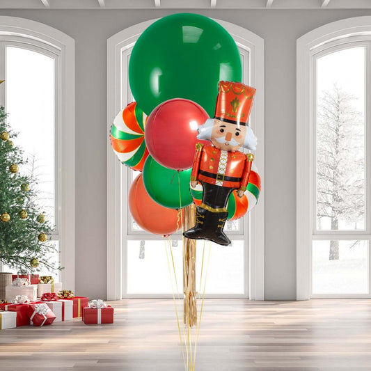 Nutcracker Christmas Giant Balloon Bunch
