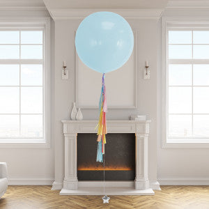 Pastel Rainbow Tassel Tail Giant Helium Balloon – 3ft