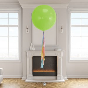 Pastel Rainbow Tassel Tail Giant Helium Balloon – 3ft
