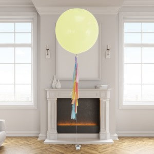 Pastel Rainbow Tassel Tail Giant Helium Balloon – 3ft