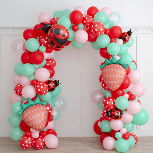 Strawberry Party Foils Ready-Made Balloon Arch