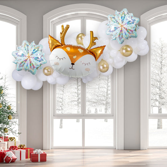 Winter Wonderland Party Foils Inflated Balloon Garland – 2M