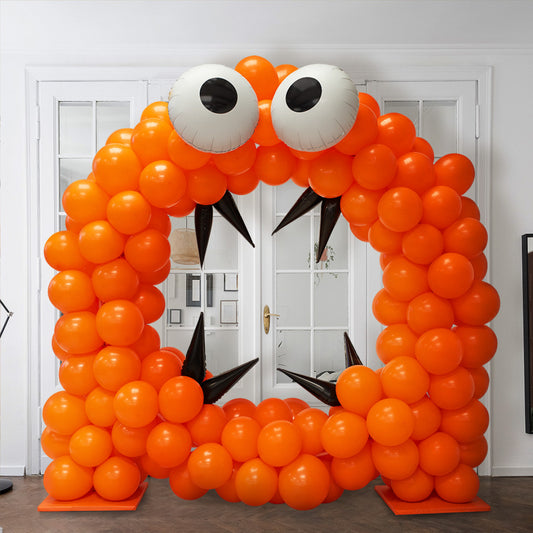 Orange Monster Halloween -  Balloon Arch