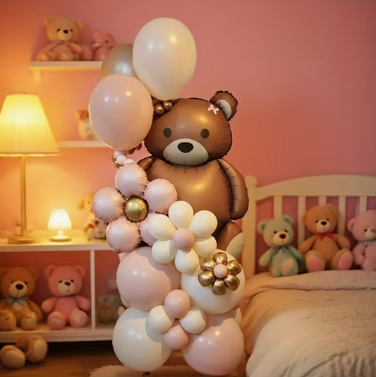 Matte Cartoon Brown Bear Aluminum Foil Balloons – Dubai