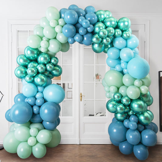 Pre-Made Blue Lagoon Balloon Arch